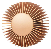 накладной светильник с радиальными рёбрами и золотистым покрытием