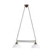 Kolarz Nonna 731.82.53 люстра состаренная латунь длина 64cm высота 21cm мин. высота 31cm макс. высота 100cm 2 лампы e27