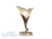 Creamy Настольная лампа из ржавчины/сусального золота с янтарным стеклом Possoni Illuminazione 315/L
