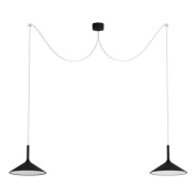 Rotaliana Dry H4 SP LED современная люстра с двумя источниками света матовый чёрный 1DYH4N0062ZL0