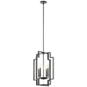 Downtown Deco 25" 4 Light Foyer Pendant Midnight Chrome подвесной светильник 43965MCH Kichler