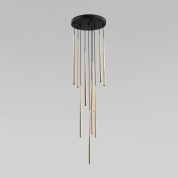 подвесной светильник с каскадом тонких трубчатых элементов