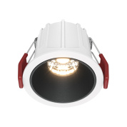 Alfa LED Maytoni встраиваемый светильник DL043-01-10W3K-D-RD-WB бело-черный