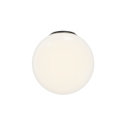 потолочный светильник с круглым плафоном опалового стекла