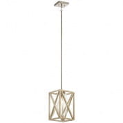 Moorgate 1 Light Mini Pendant Distressed Antique White подвесной светильник 44083DAW Kichler