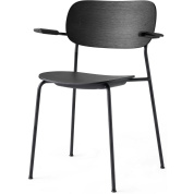 71145-004514 Audo Copenhagen Co Chair Обеденный стул Co, черный, стальной, с подлокотником