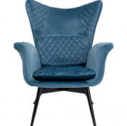 84776 Кресло Tudor Velvet Bluegreen Kare Design