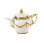 Empire white & gold teapot чайник, Villari