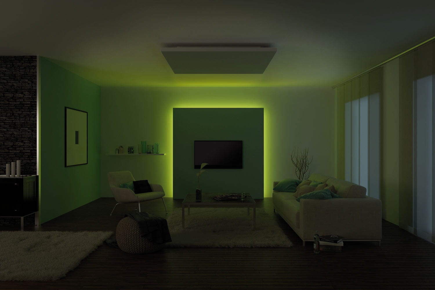 светодиодная лента картинки в комнате