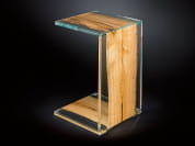 VENEZIA Приставной столик из дерева и стекла VGnewtrend