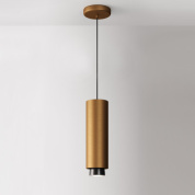 люстра с шестью плафонами бронзового цвета на штанге