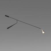 настенный светильник с длинным выносным кронштейном и коническим плафоном