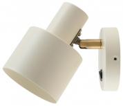 настенное бра цилиндрической формы белого цвета