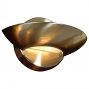 накладной светильник с асимметричным корпусом бронзового оттенка