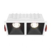 Alfa LED Maytoni встраиваемый светильник DL043-02-10W4K-SQ-WB бело-черный