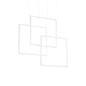 253596 Ideal Lux FRAME SP QUADRATO BIANCO 3000K подвесной светильник белый