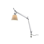 лампа на прищепке с поворотным абажуром и металлическим корпусом