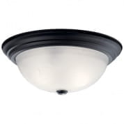 15.25" 3 Light Flush Mount Black потолочный светильник 8116BK Kichler