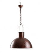 Hand Hammered Copper Chimney 15 Inches Dome Pendant Light подвесной светильник FOS Lighting Hammered-AntiqueCopper-HL1
