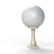 садовый светильник песочного цвета с шарообразным плафоном