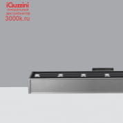 BH02 Linealuce iGuzzini Wall-/Ceiling-mounted - 11 Neutral White LEDs - 100-277V ac - L=528mm - Wall Grazing Optic