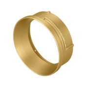внутренняя декоративная кольцевая вставка для встраиваемого точечного светильника из золотистого алюминия