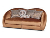 Visconti Модульный двухместный тканевый диван. Sicis