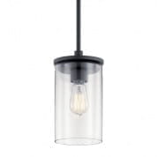 Crosby 1 Light Mini Pendant Black подвесной светильник 43996BK Kichler