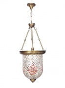 Brass Tilak Mosaic Glass Bell Jar Hanging Light подвесной светильник FOS Lighting CL20-Tilak-HL1