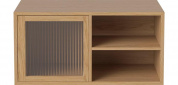 Case 1 x 2 w. 1 glass door and 1 shelf - 35 cm Bolia книжный шкаф