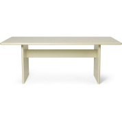 1104266450 Ferm Living Rink прямоугольный обеденный стол из массива дерева с лаконичными опорами