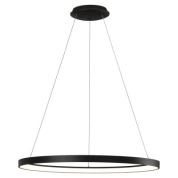 подвесной светильник кольцевой формы чёрного цвета, современный дизайн