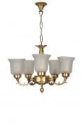 Small Traditional Brass Chandelier люстра FOS Lighting SR2-Crown-CH5