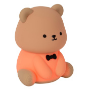 детская настольная лампа в форме медвежонка с мягким матовым покрытием