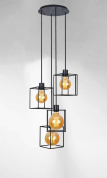KERMA 4 o26 Davidts lighting Kerma подвесной светильник с четырьмя кубическими плафонами в вертикальной композиции
