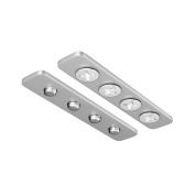 монтажная планка серебристого цвета для встроенной магнитной трековой системы 23mm Exility