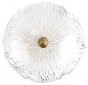 накладной светильник с рифлёным стеклянным плафоном