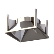 декоративный аксессуар для светильника в цвете хром