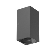 настенный светильник прямоугольного дизайна серого цвета