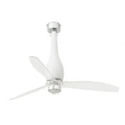 32001-9 ETERFAN LED Matt white/transparent ceiling fan with DC motor люстра с вентилятором Faro barcelona