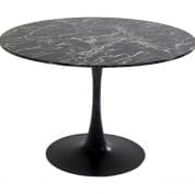 86018 Стол Veneto Marble Black Ø110см Kare Design