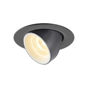 1005832 SLV NUMINOS® GIMBLE XS DL светильник встраиваемый 200мА 7Вт с LED 3000K, 730лм, 20°, черный/белый