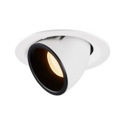 1005936 SLV NUMINOS® GIMBLE M DL светильник встраиваемый 500мА 17.5Вт с LED 2700K, 1460лм, 55°, белый/черный