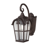 настенный уличный светильник фонарного типа бронза антик