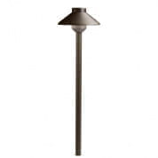 Short Stepped Dome 12V 3000K Path Light Textured Architectural Bronze светильник-столбик для дорожек 15821AZT Kichler