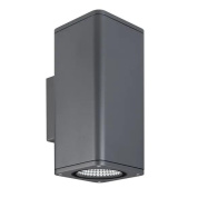 046195 Arlight Светильник LGD-EVO-WALL-TWIN-S100x100-2x12W Warm3000 (GR, 44 deg, 230V)