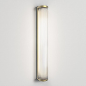 настенный светильник продолговатый корпус матовое золото