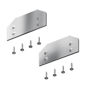 монтажный комплект серебристого цвета для встраиваемой однофазной трековой системы Unity