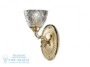 Leonardo Позолоченный настенный светильник с хрусталем Possoni Illuminazione 1893/A1-C