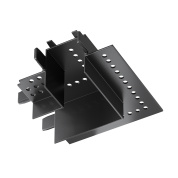 угловой крепеж черного цвета для встроенной магнитной трековой системы Radity 23mm